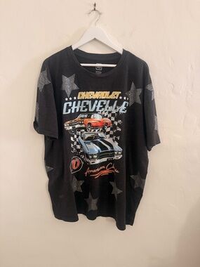 Chevrolet Chevelle Graphic Tee with Bedazzled Stars